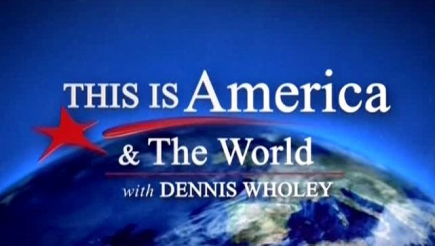 logo for This is America with Dennis Wholey