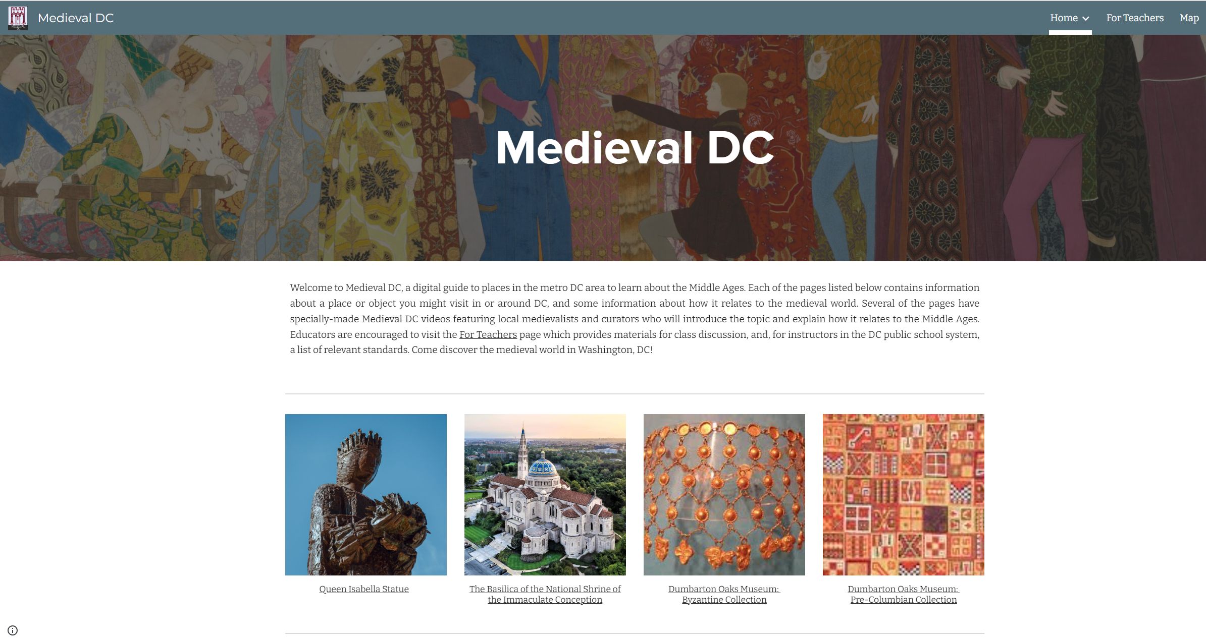 Medieval DC webpage