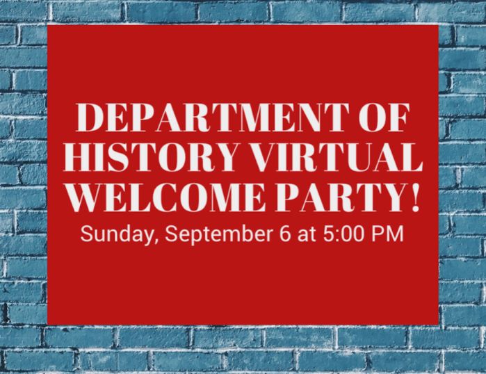 graphic for 2020 welcome back party