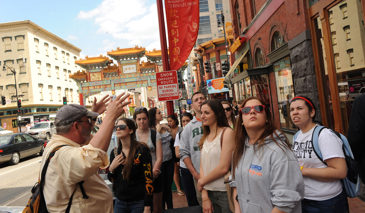 Students in Chinatown