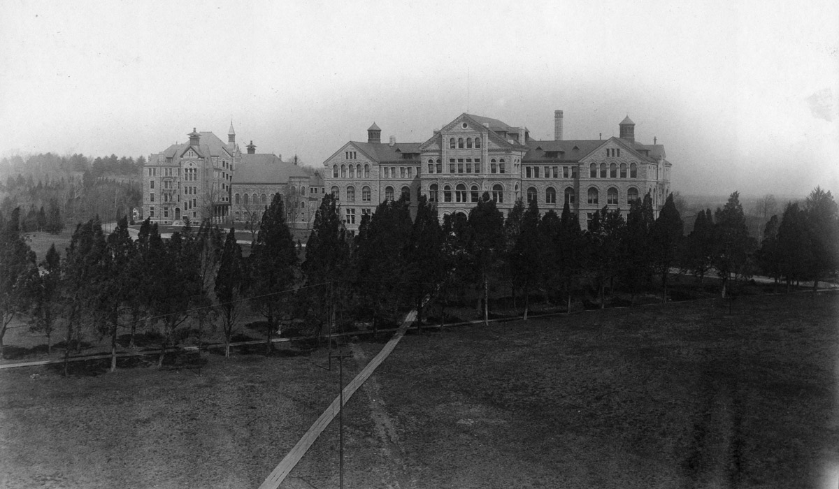 McMahon and Caldwell halls in 1896